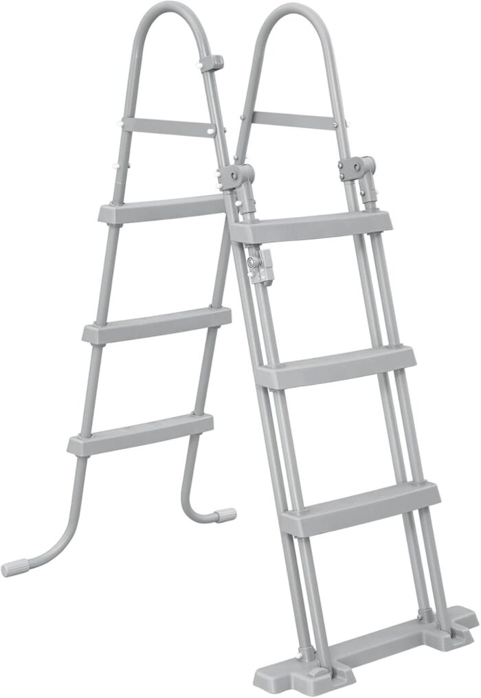 Bestway Steel Pro MAX Frame Pool-Set mit Filterpumpe Ø 366 x 100 cm, Holz-Optik (Mooreiche), rund