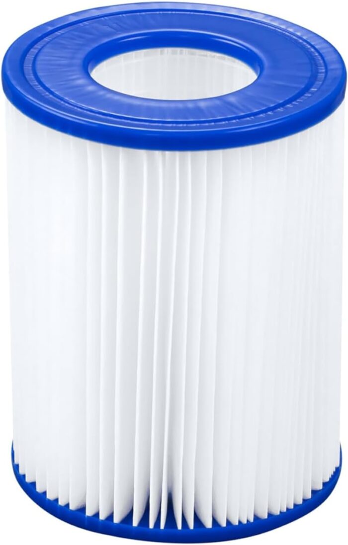 Bestway Steel Pro MAX Frame Pool-Set mit Filterpumpe Ø 366 x 100 cm, Holz-Optik (Mooreiche), rund