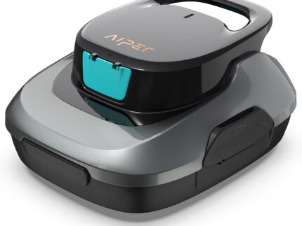 AIPER Scuba SE Poolroboter, Kabelloser Poolsauger Akku, 90 Minuten Reinigungszeit, Automatische Reinigung mit Selbsteinparkfunktion, Leichter Poolreiniger Ideal für Pools mit Flachem Boden