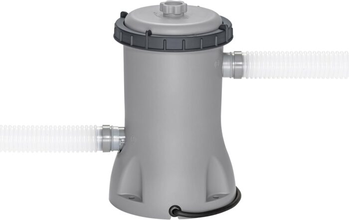 Bestway® Steel Pro MAX™ Aufstellpool-Set mit Filterpumpe Ø 366 x 100 cm, lichtgrau, rund