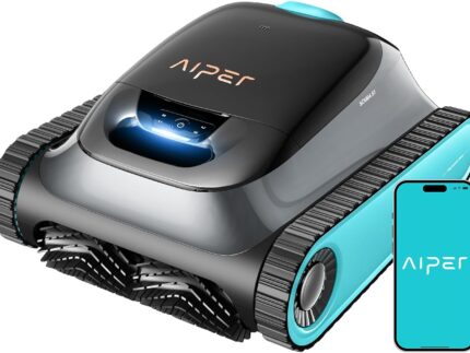 (2026 Upgrade) AIPER Scuba S1 Poolroboter Boden und Wand, Wasserlinienreinigung, Doppelfiltration, 240 Min Laufzeit, Intelligente Navigation, App-Steuerung & OTA-Updates für Einbau- und Aufstellpools