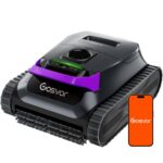 (2026 Neu) Gosvor Poolroboter Wand und Boden, Wasserlinie, Flachzone 4-in-1, Bis zu 200 Min. Laufzeit, Leichtgewicht 6,9 KG, 3μm Ultrafeiner Filter, Starker Poolsuager Akku für Pools bis zu 200 m²
