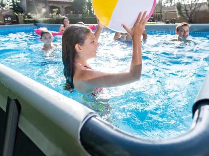 Intex Schwimmbadrahmen-Set Ultra Quadra, 549 x 274 x 132 cm, XTR 26356