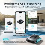 (2026 Upgrade) AIPER Scuba S1 Poolroboter Boden und Wand, Wasserlinienreinigung, Doppelfiltration, 240 Min Laufzeit, Intelligente Navigation, App-Steuerung & OTA-Updates für Einbau- und Aufstellpools