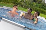 Bestway® Steel Pro MAX™ Aufstellpool-Set mit Filterpumpe Ø 366 x 100 cm, lichtgrau, rund