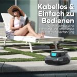 AIPER Scuba SE Poolroboter, Kabelloser Poolsauger Akku, 90 Minuten Reinigungszeit, Automatische Reinigung mit Selbsteinparkfunktion, Leichter Poolreiniger Ideal für Pools mit Flachem Boden