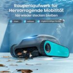 (2026 Upgrade) AIPER Scuba S1 Poolroboter Boden und Wand, Wasserlinienreinigung, Doppelfiltration, 240 Min Laufzeit, Intelligente Navigation, App-Steuerung & OTA-Updates für Einbau- und Aufstellpools